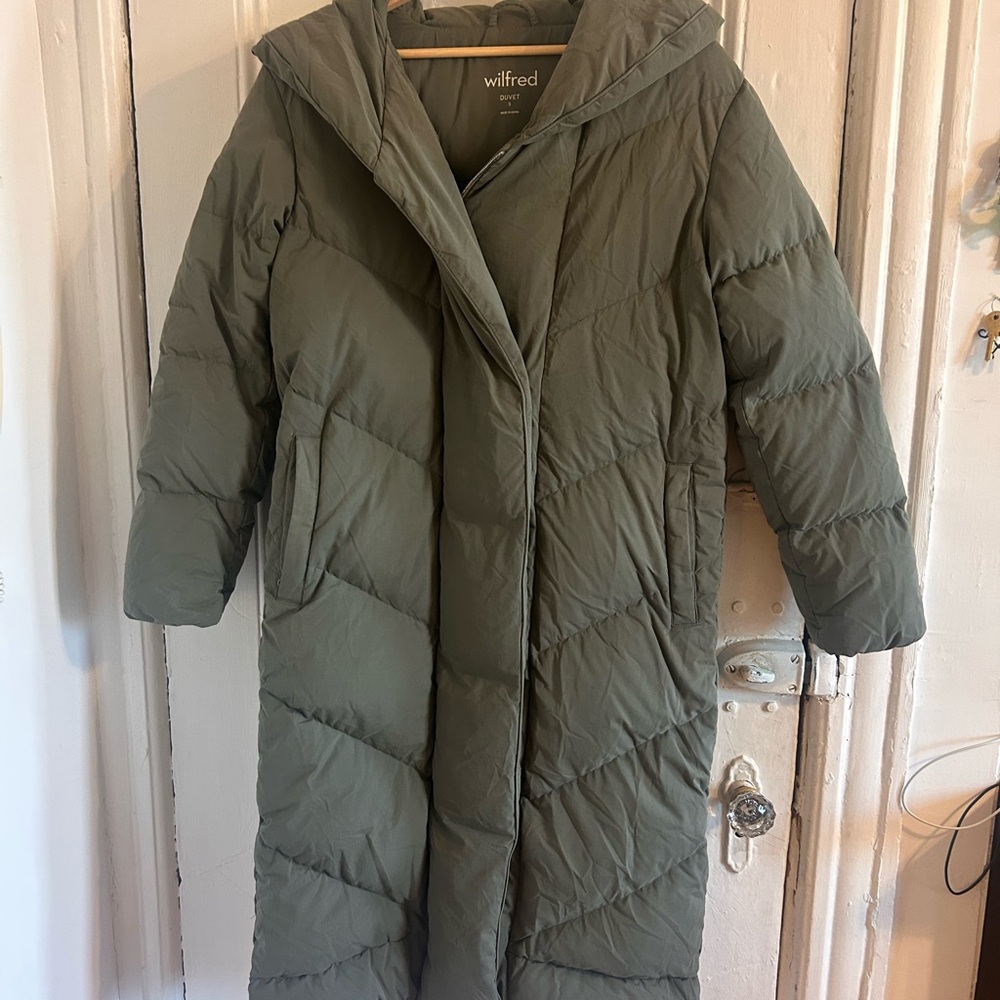 Aritzia Wilfred Sage Puffer Jacket - Size S